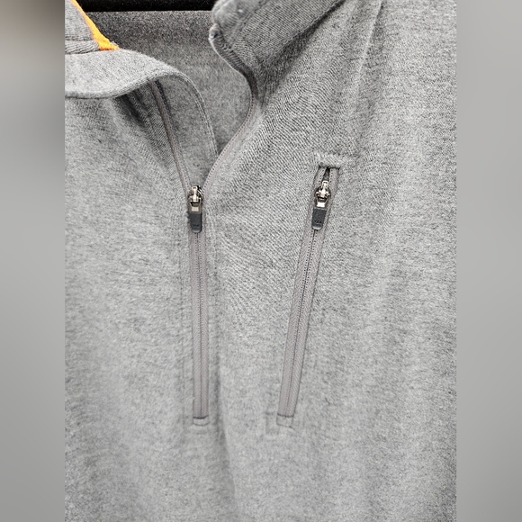 Ridgecut Toughwear Grey Quarter-Zip Performance Pullover Chest Pocket Size L - Picture 2 of 13